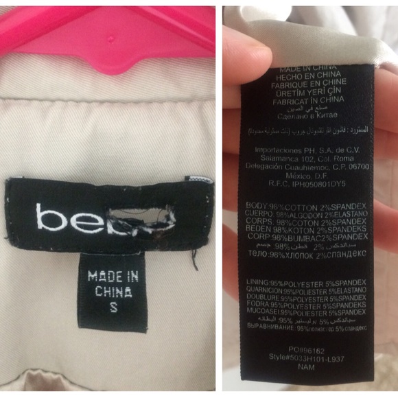 GUC Bebe Pea Coat in Light Grey - Picture 8 of 8